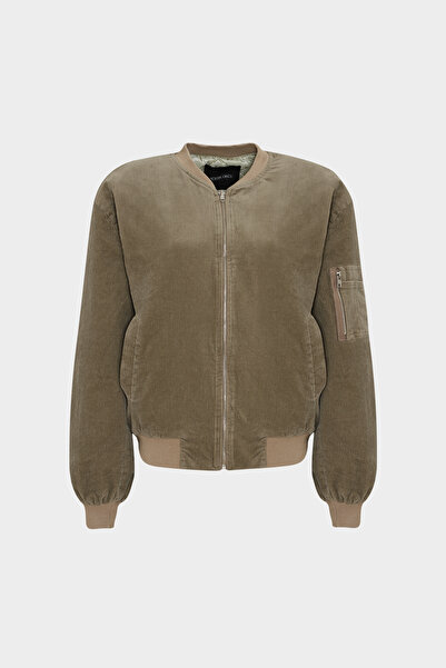 Açelya Okcu Premium Kadife Oversize Bomber Ceket