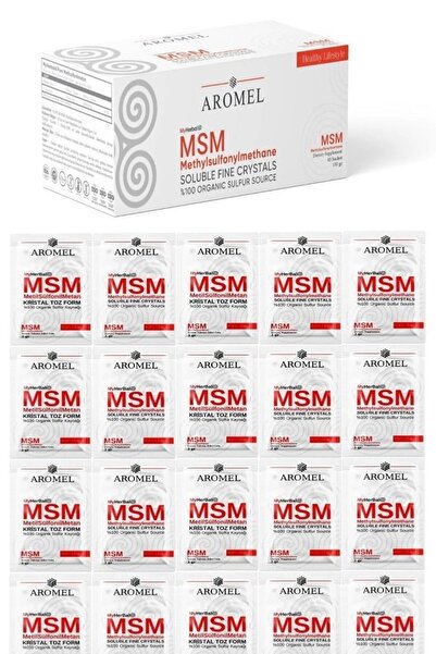 Aromel Msm Metil Sülfonil Metan | Methyl Sulfonyl Methane | 135 Gr | 45 Adet Şase
