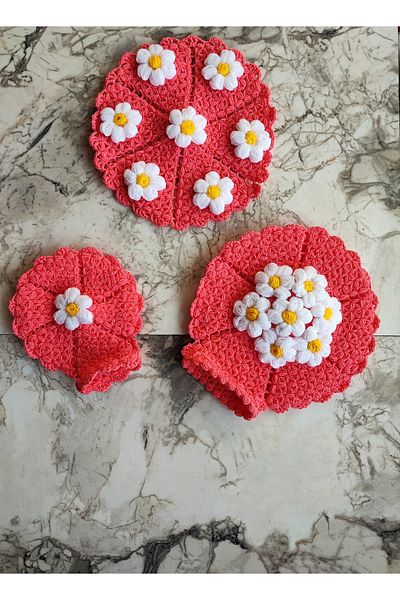 mbmh made by may hand Hand Knitted Bath Washcloth Dowry Washcloth Madebymayhand