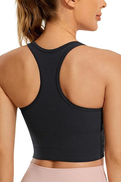 GHASSY CO. Women's Racerback Running Yoga Exercise Fitness Sports Bra CRS004