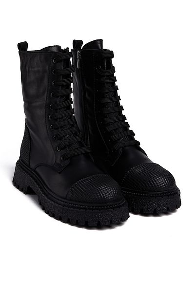 Bestello Lace-up Thermoplastic Flat Boots 101-22511-08 Women's Boots