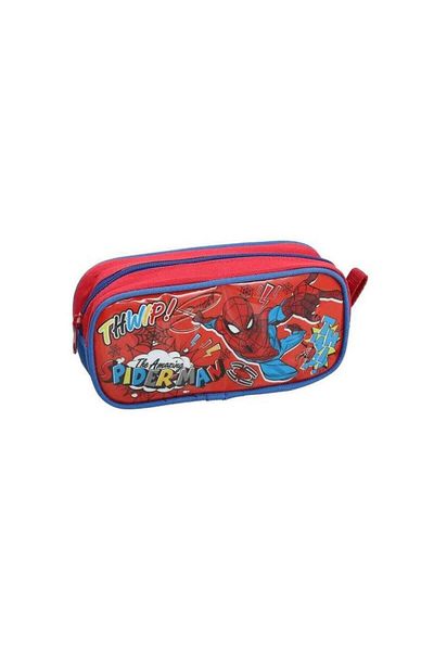Disney Spiderman Spiderman spiderman single wide eye school male child student pencil bag pencil case