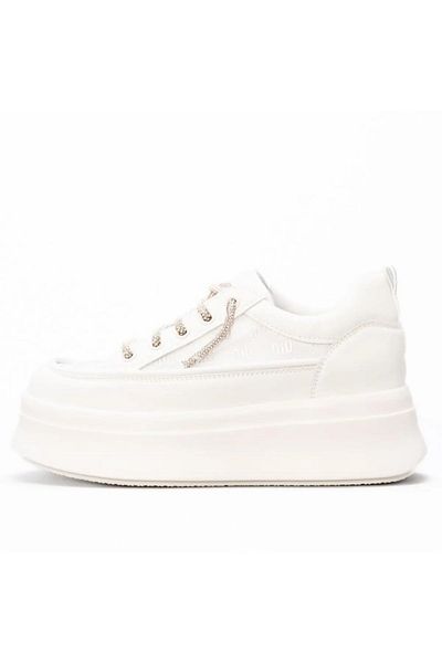 Guja Tenis casual cu talpă înaltă din piele naturală