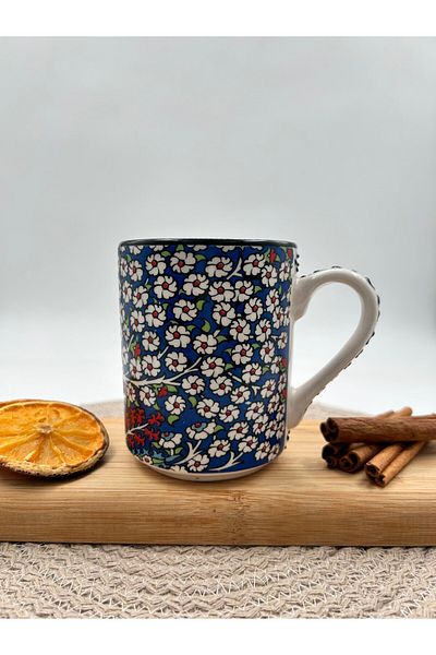 Nakkaş Çini Traditional Tile Patterned Ceramic Mug 05