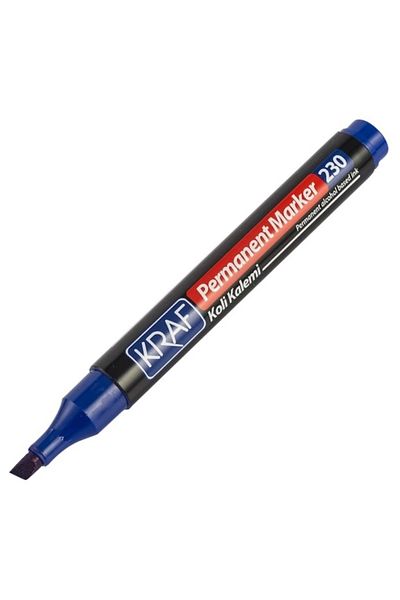 KRAF Blue Permanent Marker Parcel Pen - Cut Point