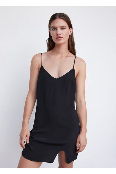 MANGO Woman Side slit dress