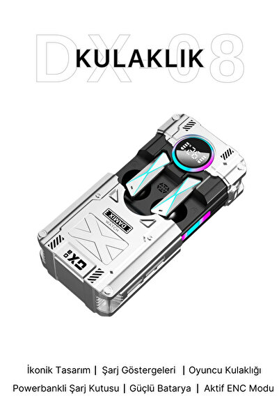 SEYUWATCH DX-08 Gaming Oyuncu Kulaklığı 3D Sound/ANC Ios Ve Android Tüm Telef...