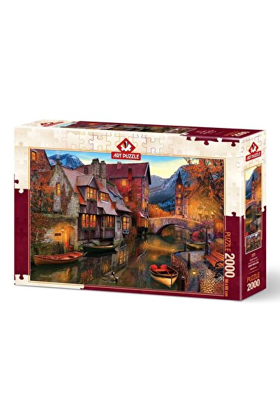 şazenur Art Puzzle Channel Length Houses 2000 Pieces Puzzle 96x68 cm
