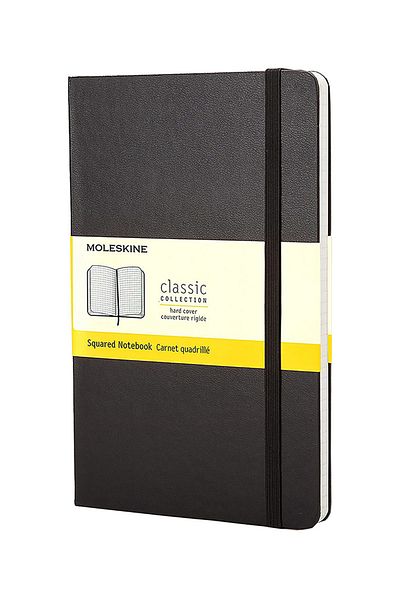 Moleskine Classic Collection Checked 13x21cm 240 Sheets Hard Cover Notepad