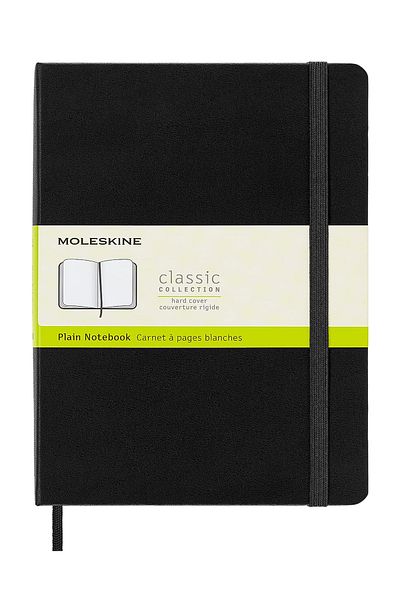 Moleskine Classic Collection Notebook 19x25cm Hard Cover Unlined 192 Sheets