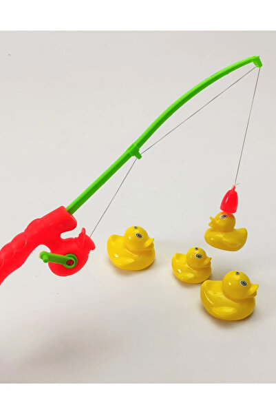 Numaca Mıknatıslı 4 Adet Ördekli Oltalı Balık Tuma Oyunu Ördek Modelli Eğitic...