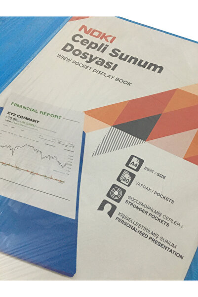 Noki Презентаційний файл з кишенею, синій, 80 аркушів