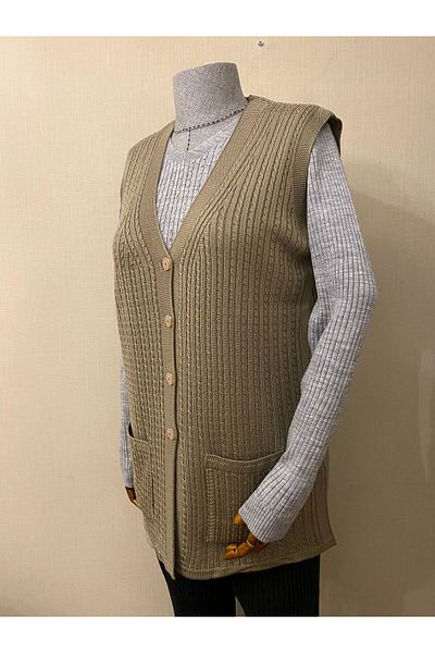 TEK Πλεξούδα μαλλιών ΜΟΝΟ ΠΛΕΚΤΟ Mercerized Mother Vest / Sand