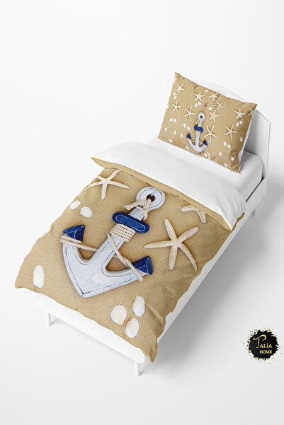 Talia Home Starfish Anchor Patterned Baby and Kids Bedding Set TLAN-038