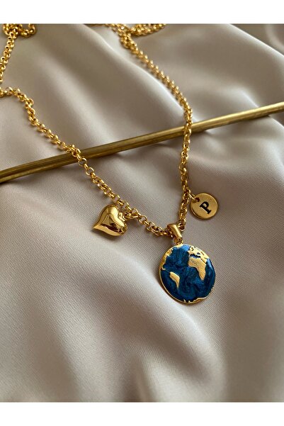 Nowadays Harf Charm Dünya Kolye