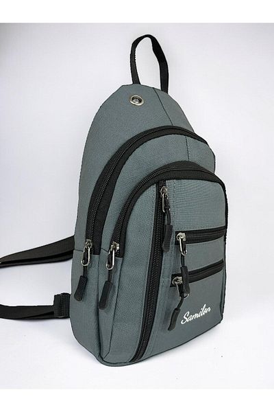 samilon Τσάντα στήθους Unisex Impertex υφασμάτινη χιαστί ώμου
