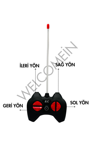 welcomein Oyuncak Uzaktan Kumandalı Pilli Full Fonksiyon Işıklı Drift Atabilen OffRoad Yüksek Teker Araba Jeep