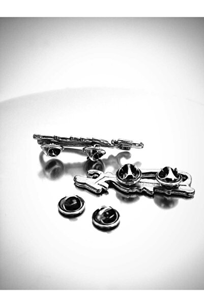 YÖRÜK TASARIM Atatürk Rozeti 5cm Çift Pinli