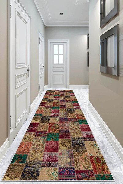 Viva Weaver's Kaymaz Taban Yolluk Renkli Patchwork Ar326