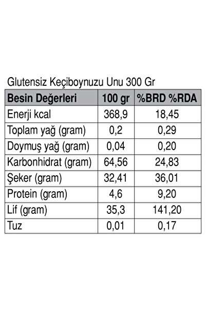Güzel Ada Gıda Keçiboynuzu Unu 300 gr (GLUTENSİZ)
