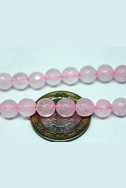 Yasamtohumu Piatra de cuarț roz tăiată cu fațete 8 mm 10 buc