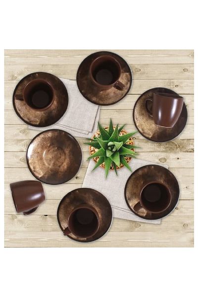 Keramika KERAMİKA MAGIC COFFEE CUP SET 12 PIECES 6 PERSON
