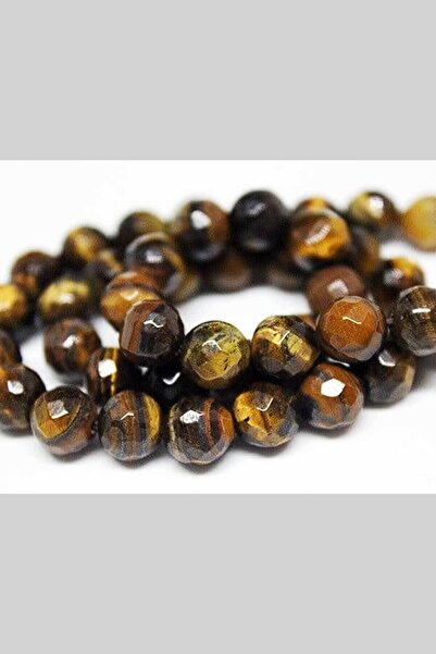 Yasamtohumu Piatra ochi de tigru tăiată cu fațete 8mm/10 buc