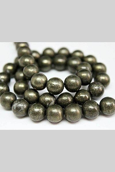 Yasamtohumu Pyrite Stone 8mm/4 Pieces