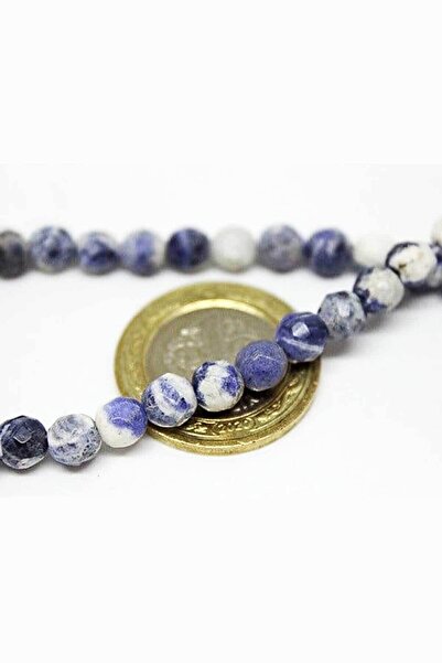 Yasamtohumu حجر سودالايت قطع وجه 6 ملم / 10 قطع