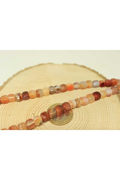 Yasamtohumu 7-8 мм діапазон Агат кубічної форми 5 штук (24245-1)