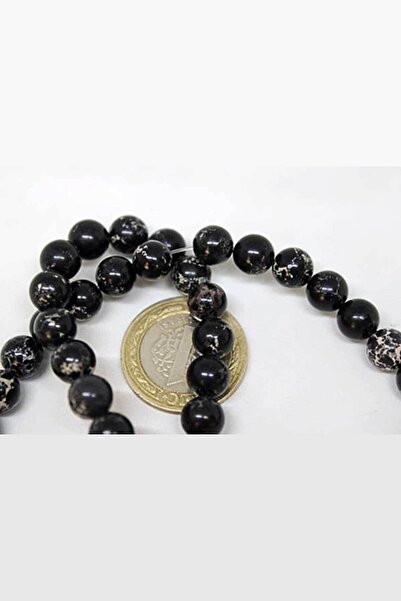 Yasamtohumu Камінь варісіт чорний 8 мм/5 штук