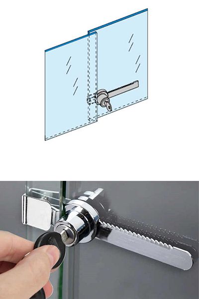 ŞENEL Yapı Market 225-140 Sliding Glass Lid Showcase Lock