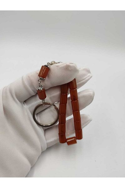 ALTUNTAŞ YELLOW CUT CUT CRIMPING AMBER KEY Chain