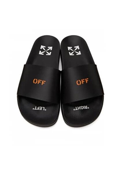 OFF WHITE Γυναικείες παντόφλες με λεπτομέρεια λογότυπου