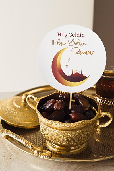 PEKSHOP Ramazan Sofrası Kürdan Süsleri Hoş Geldin 11 Ayın Sultanı Lüks Büyük ...