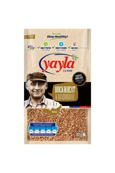 Yayla Gurme Karabuğday Greçka 500 G x 8 Adet (Koli)