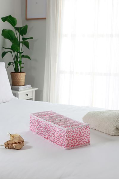 REKHOME Dulap cu pulbere de frunze cu 8 compartimente în interiorul sertarului Organizator pliabil pentru rufe tip acordeon