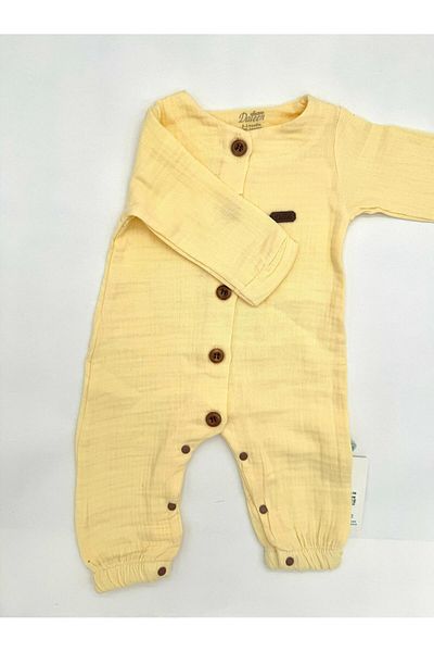 Daleen Long Sleeve Muslin 100% Cotton Baby Onesie