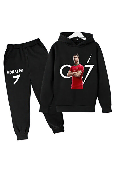 CACTUS COLLECTION بدلة رياضية كريستيانو رونالدو Cr7 باللون الأسود