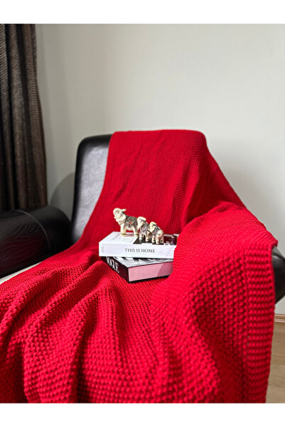 Sheilar Pirinç Örgü Triko Tv Battaniyesi Koltuk Şalı