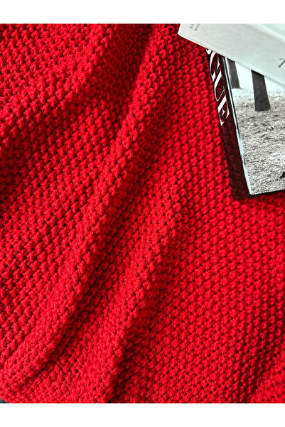 Sheilar Pirinç Örgü Triko Tv Battaniyesi Koltuk Şalı