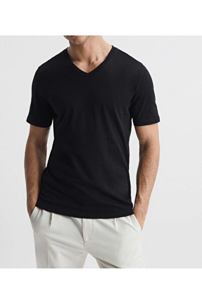 the comrades Μοντέρνο T-shirt κανονικό V-λαιμόκοψη 95% βαμβάκι