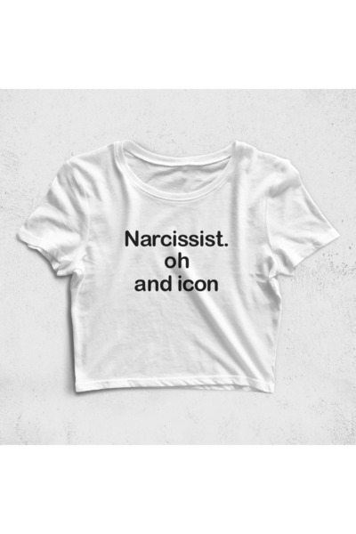 Built By Crazy Μπλουζάκι Narcissist Oh And Icon Croptop