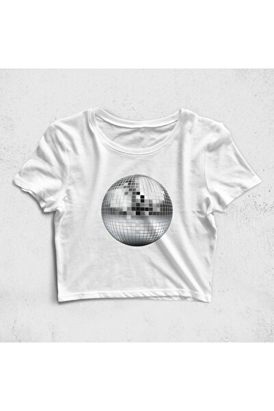Built By Crazy Tricou Croptop Disco Ball
