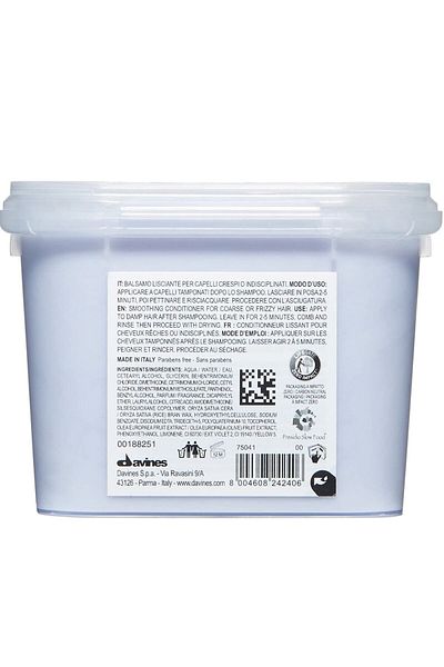 Davines NOONLINE 24 - Love Smoothing 250 Ml Vegan Conditioner, Anti Frizz, Sulfate and Paraben Free