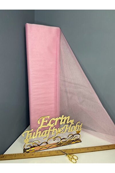 ecrin tuhafiye hobi Pembe Kristal Tül En 3 Mt Boy 1 Mt