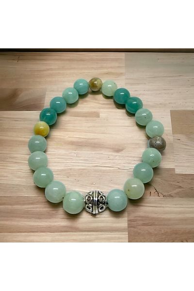 eHediyecim Virgo Sensation Stone - Amazonite Natural Stone Bracelets
