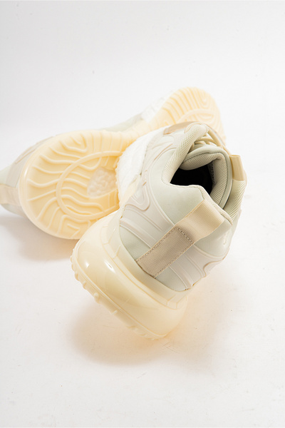 GAMELU Space BEIGE Κρεμ Χρώμα Λεπτομέρεια Καθημερινή Ορθοπεδική Σόλα Μνήμης Αθλητικά Παπούτσια Αθλητικά