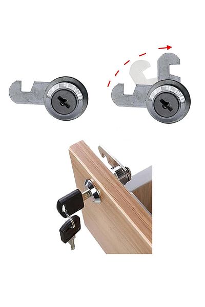 ŞENEL Yapı Market 103-25 Latch Lock Drawer Furniture Cabinet Lock 25 mm