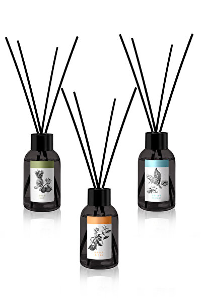 prova Bambu Çubuklu Oda Kokusu Cotton Flower, Coco Sun, Peach Tea x3 100 ml